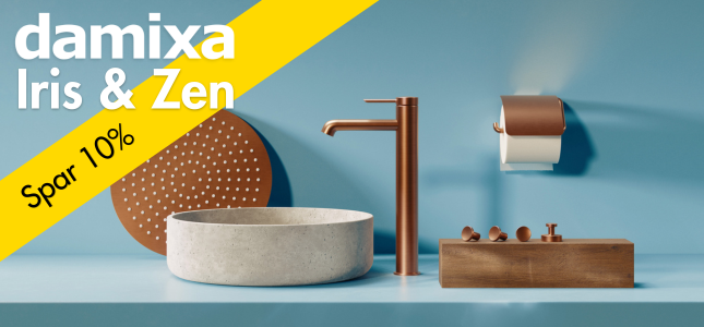 Spar 10% p&aring; Damixa Iris og Zen 