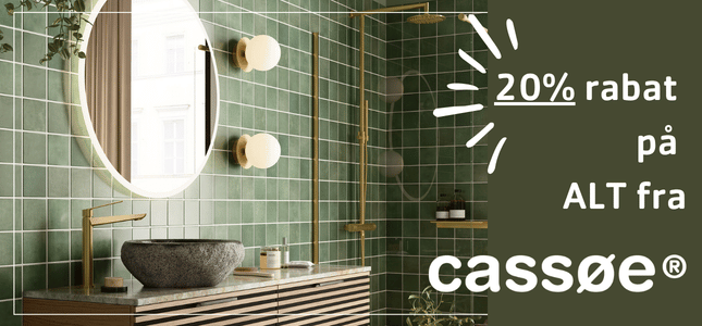 Spar 20% p&aring; cass&oslash;e